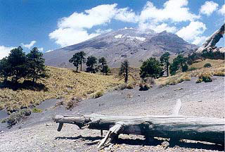 Popocatépetl from Paso de Cortés