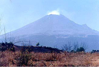Popocatépetl from Xinacintla